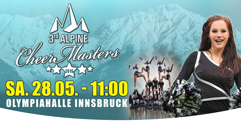 Alpine Cheer Masters am 28. Mai erstmals in der Olympiahalle Innsbruck