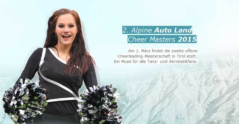 Jetzt zum Frühbuchertarif anmelden für die 2nd Alpine Auto-Land Cheer Masters